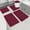 Red, variant on ajkijo 5-Piece Memory Foam Bath Mat Rug,Ultra Soft and Non-Slip Bathroom Rugs, Water Absorbent and Machine Washable Bath Rug for Bathroom, Shower, and Tub Blue