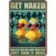 thumbnail image 1 of Placa de Metal Vintage Wdftyju Rectangular de pato 20x30cm, 1 of 9