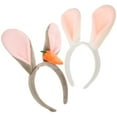 thumbnail image 2 of 2Pcs Easter Bunny Headbands Adorable Rabbit Ear Headbands Easter Bunny Ear Hairbands Decors, 2 of 8