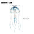 thumbnail image 2 of Unique Bargains Aquarium Jellyfish Glow Decor Fish Tank Fluorescent Jellyfish Ornaments Blue 3.2"x7.5" with Suction Cup, 2 of 6