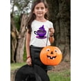 thumbnail image 2 of Witch Cat In A Cup T-Shirt Toddler -Rose Khan Designs,  4 Toddler, 2 of 4