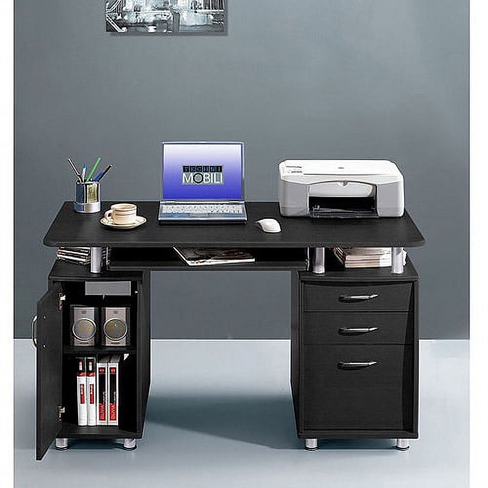 Techni Mobili Super Storage Computer Desk, Espresso - image 4 of 4