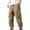 Khaki1, variant on Klisyaur Men Cargo Pants Full Length Wide Leg Trendy Streetwear Causal Loose Fitting Pants with Pockets