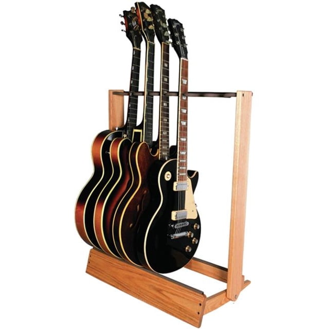 String Swing SW-CC34 25.5 in. Side Loading Wooden Inline Guitar Rack
