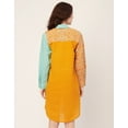 thumbnail image 3 of Moomaya Women's Printed Button Down Shirt Dress, Cuffed Sleeves Collared Dress, 3 of 8
