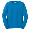 thumbnail image 5 of Gildan Ultra Cotton Men's Long Sleeve T-Shirt, Durable, Crewneck Classic Fit Tee, Sapphire, 3XL, 5 of 5
