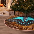 thumbnail image 5 of Fotbe Butterfly Alighted On Sunflowers Pattern Christmas Tree Skirt, Tree Skirts Plush Christmas Decorations, Christmas Tree Skirts Xmas Decorations Holiday Party Decor-36", 5 of 6