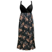 Small Petite Autumn Nostalgia Floral Empire Waist Womens Spring Dress