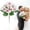 Pink, variant on Artificial Bouquet 1 Stem Fake Flower for Wedding Home Hotel Decoration, Centerpiece Photography Prop Vase Filler Greenery