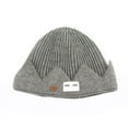 thumbnail image 2 of Viworld Crown Knitted Melon Hat Light Grey Winter Warm Beanie Hat Ski Fisherman Cap Cosplay Knit Cap Unisex Hip Hop Hat Outdoor Sports Cycling, 2 of 3