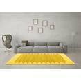 thumbnail image 3 of Ahgly Company Machine Washable Indoor Rectangle Solid Yellow Modern Area Rugs, 8' x 12', 3 of 4
