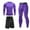 Purple, variant on 3Pcs Men's Compression Sets Pants Long Sleeve Shirt Athletic Shorts Running Long Sleeve t-Shirts Fitness Clothes