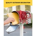 thumbnail image 5 of Christmas Magnetic Mailbox Covers Standard Size 18x21 Inch, Red Snowman Let it Snow Mailbox Wraps Mailbox Post Cover Seasonal Winter Holiday Mailbox Decor for Outside Garden Yard, 5 of 6