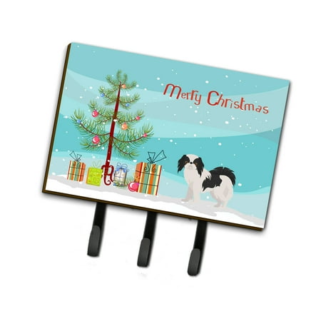 Carolines Treasures CK3462TH68 Japanese Chin Christmas Tree Leash or Key Holder Triple Hook multicolor