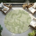 thumbnail image 5 of Addison Rugs Chantille Indoor/Outdoor Transitional Geometric Aloe Washable Round Rug, 8' x 8', 5 of 5