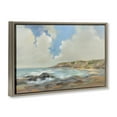thumbnail image 4 of Stupell Industries California Coast Cliffs Landscape Painting Brown Floater Framed Canvas Art Print Wall Art, 25 x 17, 4 of 10