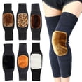 thumbnail image 1 of Protectores de rodilla de lana para invierno y para adultos - Soporte térmico elástico para deportes al aire libre, esquí, motocicleta y alivio de la artritis, 1 of 1