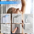 thumbnail image 4 of Panel de Ducha 5 en 1 con Columna de Acero Inoxidable Cabezal de Lluvia 3 Jets de Masaje y Cascada Alta Presión Ducha Manual Llenador de Bañera, 4 of 8