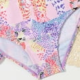 thumbnail image 5 of Girls' Swimwear Size 16 Cutout Floral Print Bathing Suits for Girls Lightweight Beach Swimwear with Cover Ups Skirt for Summer Vacation,E-,7Y(6-7 Years), 5 of 6