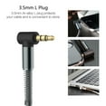 Yuan Dual 3.5mm AUX Splitter Audio Auxillary Knitted Cable for