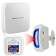 thumbnail image 2 of Alerta de detección de sensor de movimiento portátil inalámbrico de Yistech, detector de movimiento portátil, timbre de entrada de puerta de tienda, (1 sensor de movimiento, 1 receptor portátil), 2 of 2