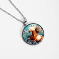 thumbnail image 4 of Horse Elegant Glass Circular Pendant Necklace - Stunning Jewelry for Every Occasion, 4 of 5