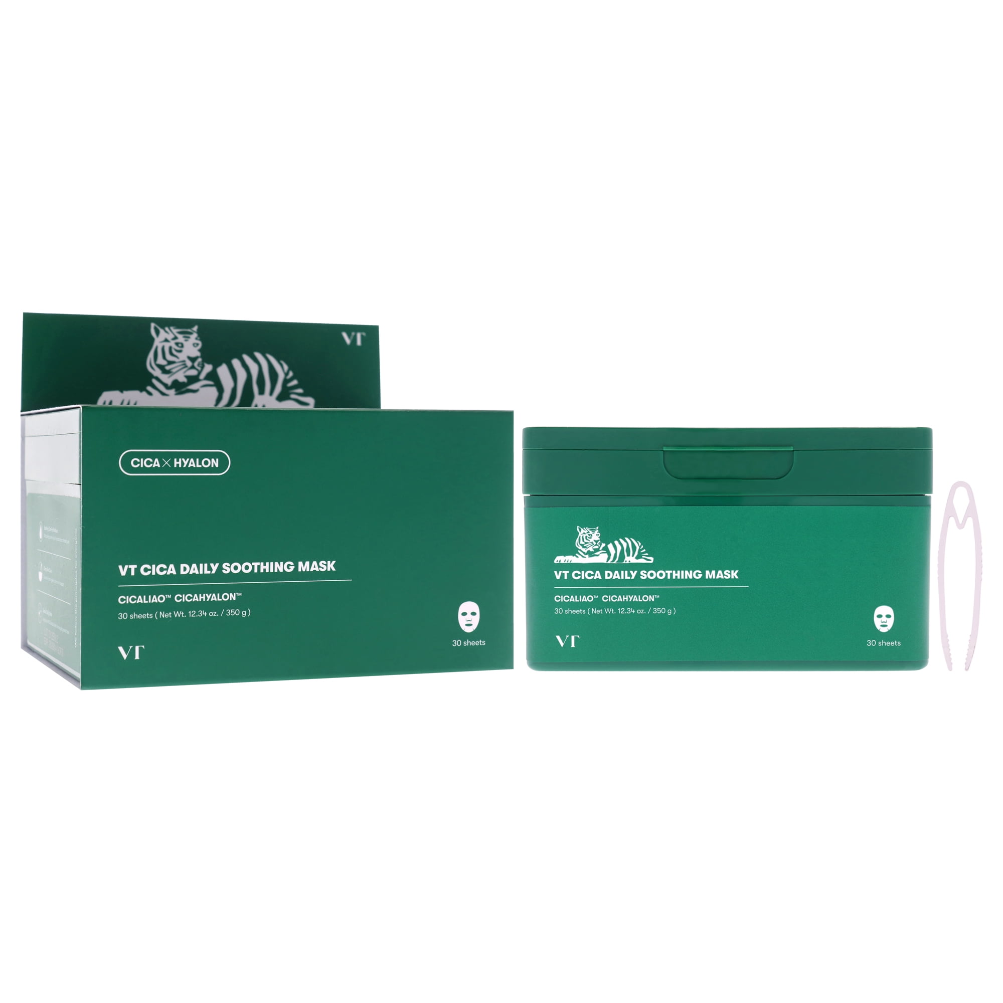 Vt Cosmetics Cica Daily Soothing Mask , 30 Pc Mask