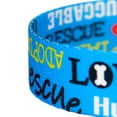 thumbnail image 4 of Country Brook Petz - Blue Loveable Rescue Dog Leash - Rescued with Love (6 Foot, 5/8 Inch Wide), 4 of 4