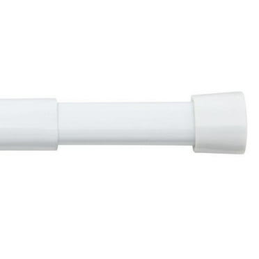 Graber Spring Window Fashions Oval Spring Tension Curtain Rod 22 to 36-Inch Adjustable Width, White