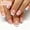 A, variant on 24Pcs Short Round Press On Nails, White French Tip Full Cover Acrylic Fake Nails Reusable Glue On False Nail Tips for Daily Casual Bridal Spring Elegant Women Nail Art Decoration