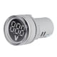 thumbnail image 3 of Voltímetro digital con pantalla LED redonda para bricolaje, CA 12-500 V Blanco, 3 of 9