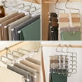 thumbnail image 4 of Cintre à Pantalons en Forme de S Multi-Couches en Acier Inoxydable Organisateur de Pantalons Cintre de Garde-Robe, 4 of 6