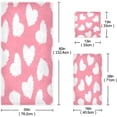 thumbnail image 3 of GZHJMY White Fluffy Heart Towels Set of 3, 1 Bath Towel, 1 Hand Towel, 1 Washcloth, Soft and Highly Absorbent Cotton Towels for Bathroom, Hotel, Kitchen, 3 of 7