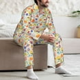 thumbnail image 7 of Sikiie Insects In Plants Mens Pajama Set, Soft Warm Long Sleeve Sleepwear, Cozy Button-Down Pjs for Men-Medium, 7 of 7
