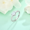 thumbnail image 5 of Starchenie Heart Promise Rings for Her 925 Sterling Silver Engagement Wedding Anniversary Band Ring for Women Jewelry Gift Size 9, 5 of 7