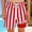 Red, variant on Boys Girls Swim Trunks Double Striped Print Beach Shorts Summer Pool Wear Brown Size 2-3 Years