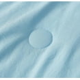 thumbnail image 6 of Chezmoi Collection Nora 3-Piece Chambray Blue Ruffled Edge Trim Microfiber Comforter Set, Queen Size, 6 of 8