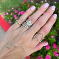 thumbnail image 3 of 925 Silver Open Heart White Zircon Pave Ring,Open Heart Ring,Heart Shaped Ring,Heart Outline Big Heart Ring,Valentine Gift For Love,Gift For, 3 of 3