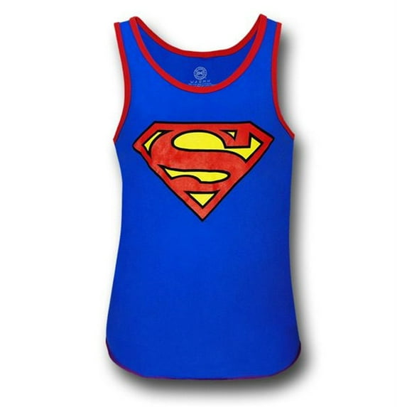 Superman Red Ringed Blue Symbol Tank Top-XLarge