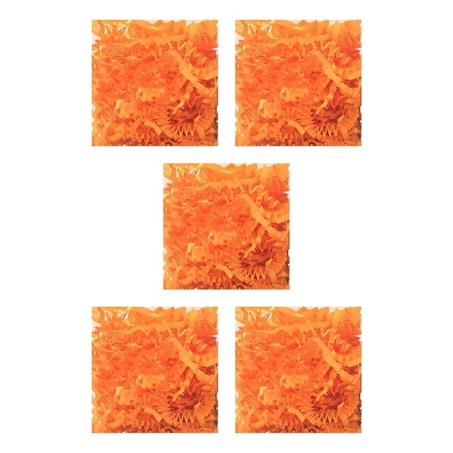 Papel triturado de hierba de Pascua Bearachild Naranja fluorescente 5Conjunto
