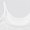 thumbnail image 6 of Women's Sleeveless Tank Top Form Fitting Scoop Neck Ribbed Knit Basic Cami Shirts White L, 6 of 6