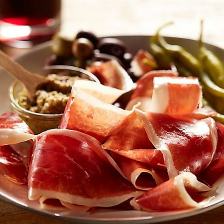 Sliced Jamón Ibérico de Bellota by Peregrino