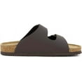 thumbnail image 7 of VENECORE Verano Women's Cork Footbed Sandals Summer Comfortable Cushioned Slide Flat Slip-on, Brown, US 5M, 7 of 7
