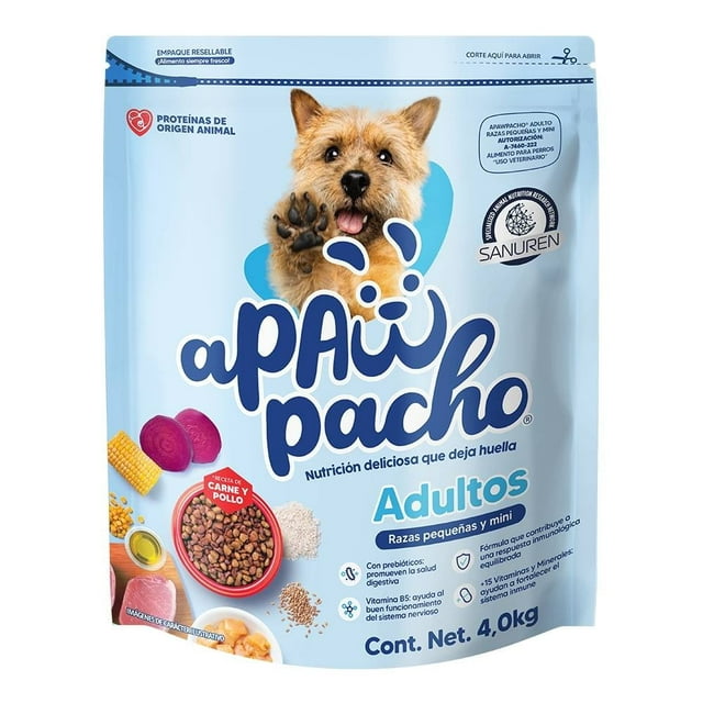 Alimento para Perro APAWPACHO Adulto Razas pequeñas y mini 4kg