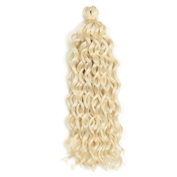 ERDOUY 6 Packs 18 Inch Synthetic Deep Twist Crochet Hair, Bohemian Crochet Braids with Deep Wave for Braiding Extensions，Beige