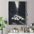 thumbnail image 4 of Qisvanset Sheep Forest Path Canvas Wall Art 15.75x11.81 Inches, 4 of 8