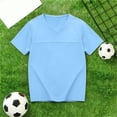 thumbnail image 6 of Tsesme Boys Sports T-Shirt, V-Neck Short Sleeve Tee, Summer Loose Mesh Breathable Workout T-Shirt Daily Wear 5T, 6 of 8