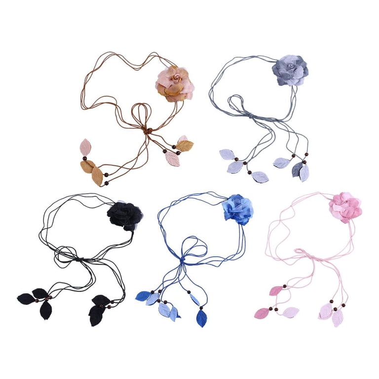 Women Girls Big Decor Flower Waist Chain/Rope/Belt For  display picture 1
