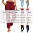 thumbnail image 3 of Women's Loose Straight Yoga Pants With Drawstring Waist For Sporty Casual Wear, 3 of 9