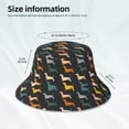 thumbnail image 2 of Kll Plaid Dachshund Bucket Hat for Women Men Packable Travel Beach Sun Hat Outdoor Rave Accessories Reflective Fisherman Cap, 2 of 6